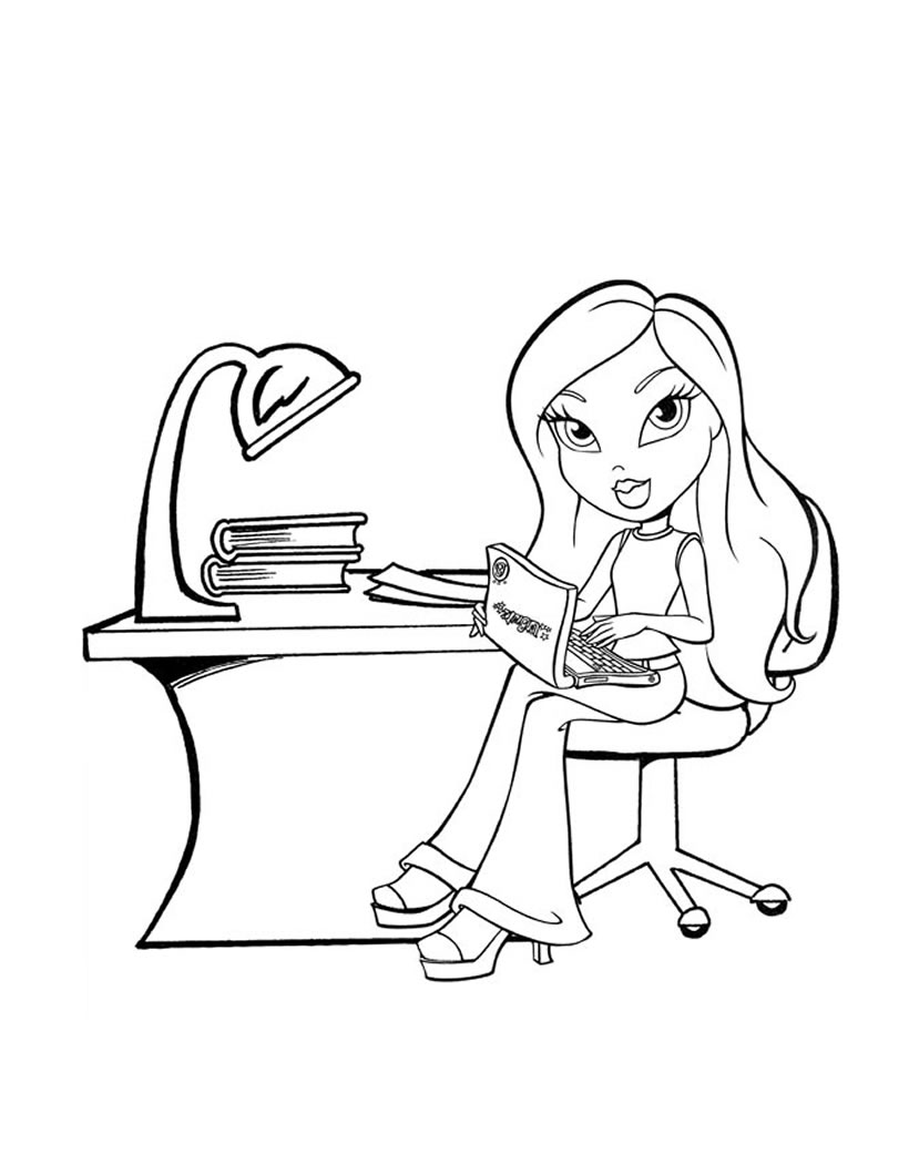 90+ Coloring Pages of Bratz: Glamorous Coloring Fun 20