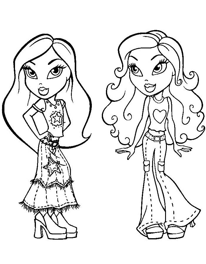 90+ Coloring Pages of Bratz: Glamorous Coloring Fun 40