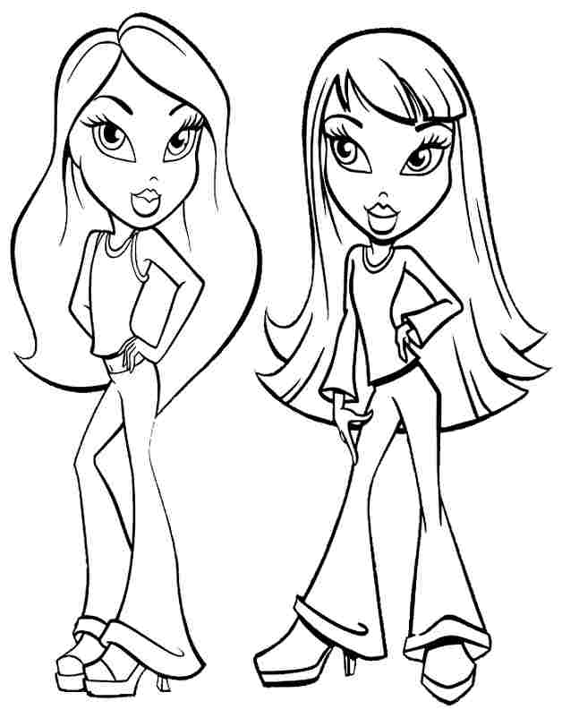 90+ Coloring Pages of Bratz: Glamorous Coloring Fun 47