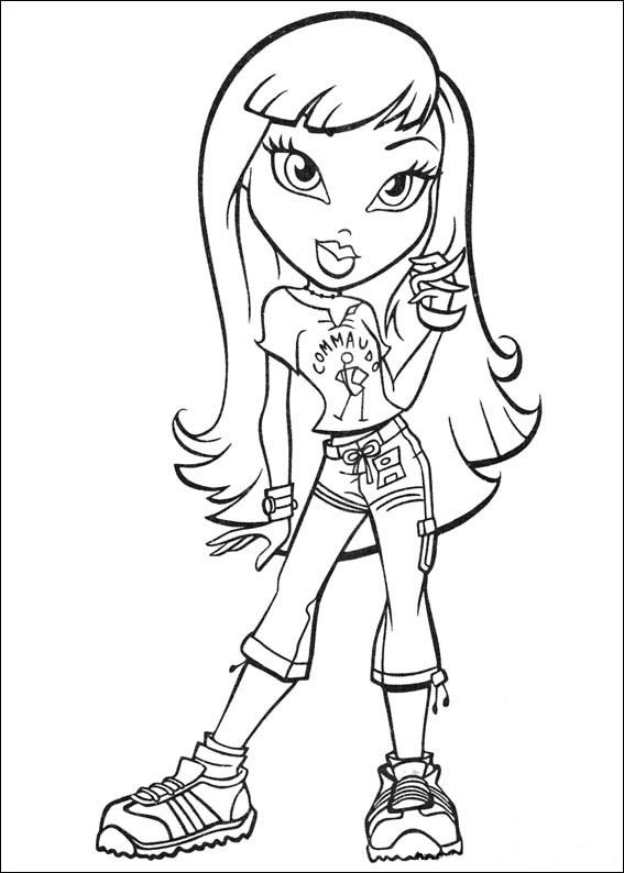 90+ Coloring Pages of Bratz: Glamorous Coloring Fun 54