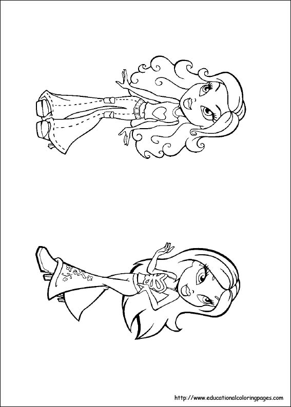 90+ Coloring Pages of Bratz: Glamorous Coloring Fun 56