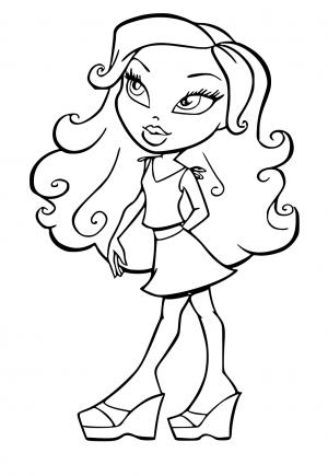 90+ Coloring Pages of Bratz: Glamorous Coloring Fun 81