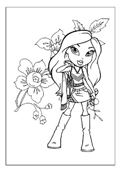 90+ Coloring Pages of Bratz: Glamorous Coloring Fun 83