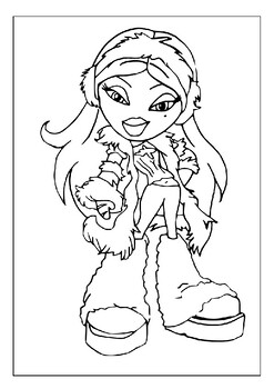 90+ Coloring Pages of Bratz: Glamorous Coloring Fun 84