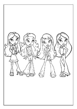 90+ Coloring Pages of Bratz: Glamorous Coloring Fun 87