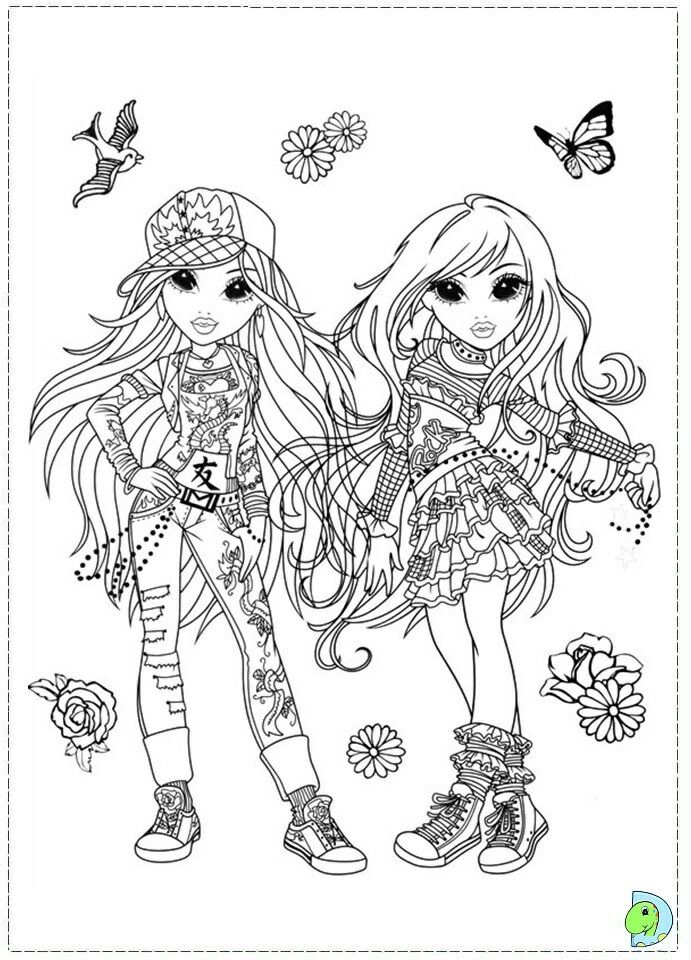 90+ Coloring Pages of Bratz: Glamorous Coloring Fun 91