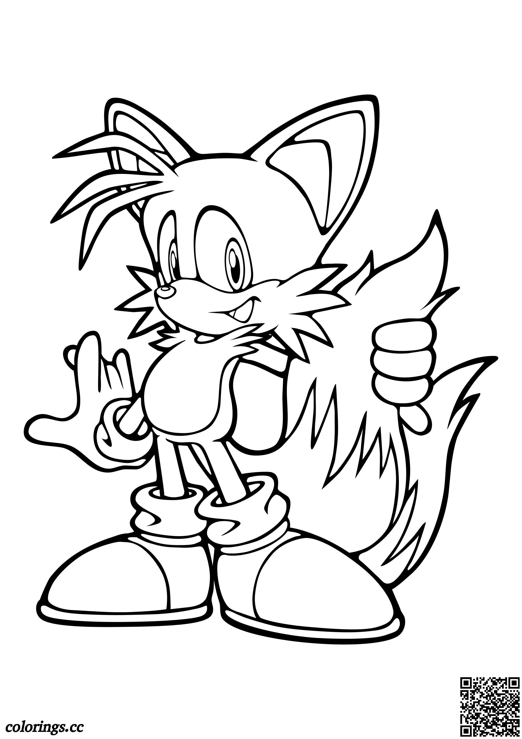 110+ Tails Coloring Pages for Sonic Fans 111