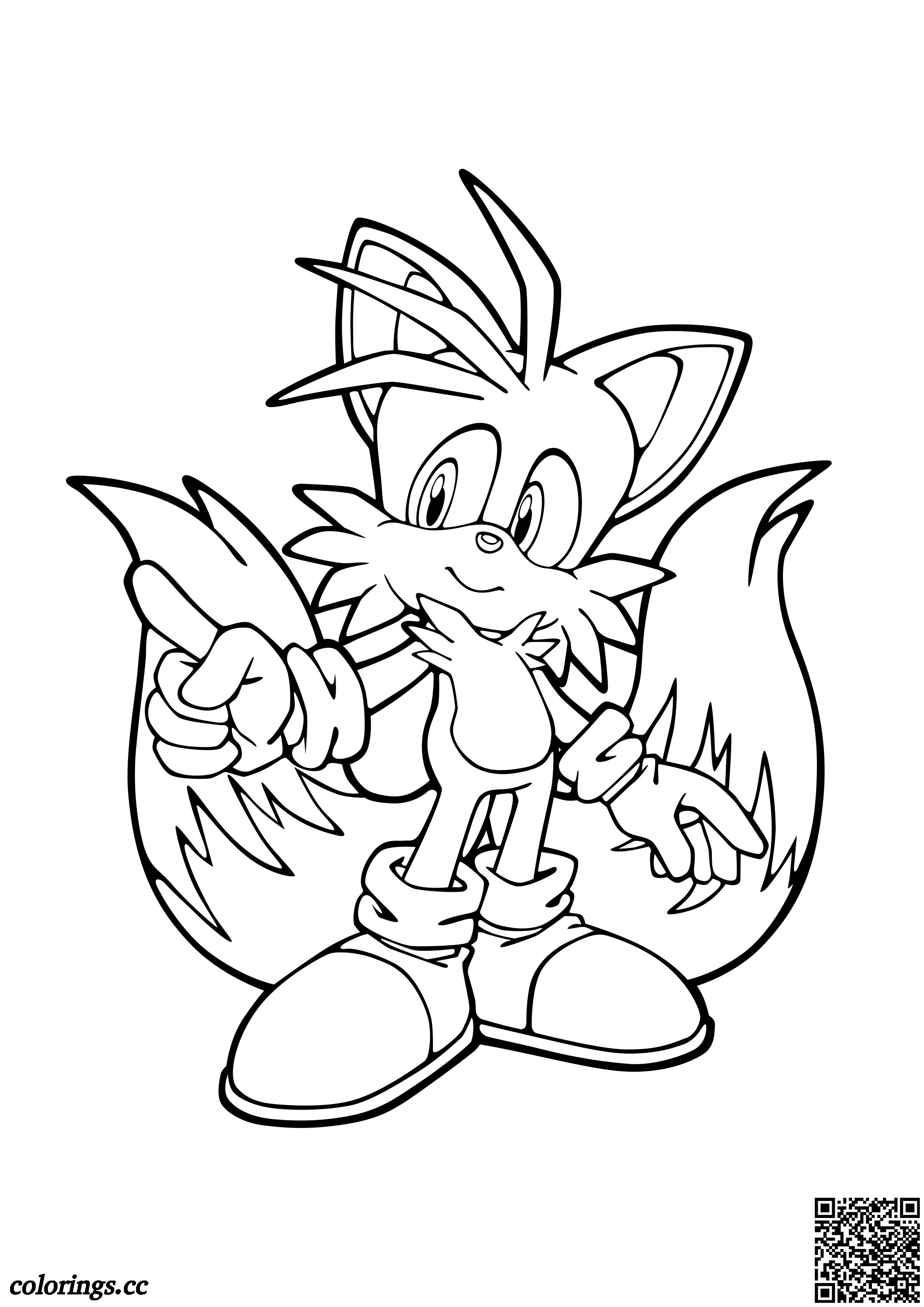 110+ Tails Coloring Pages for Sonic Fans 28