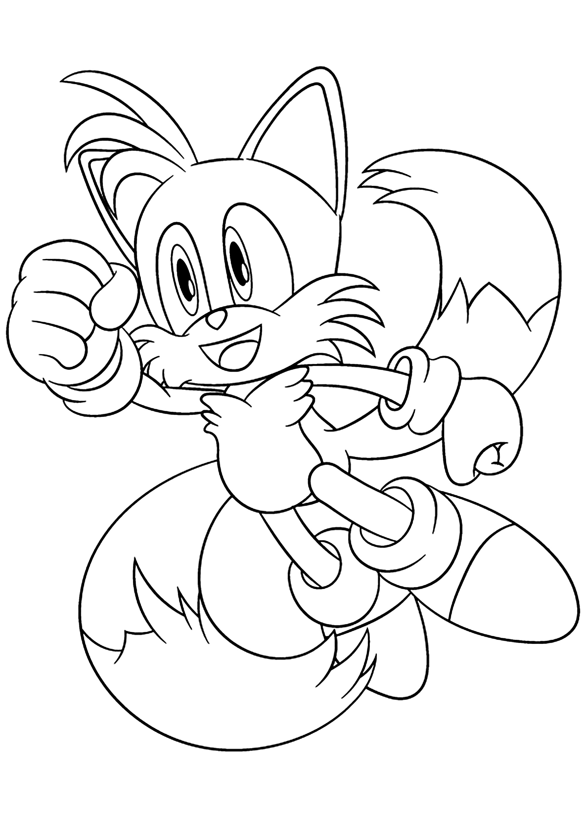 110+ Tails Coloring Pages for Sonic Fans 3