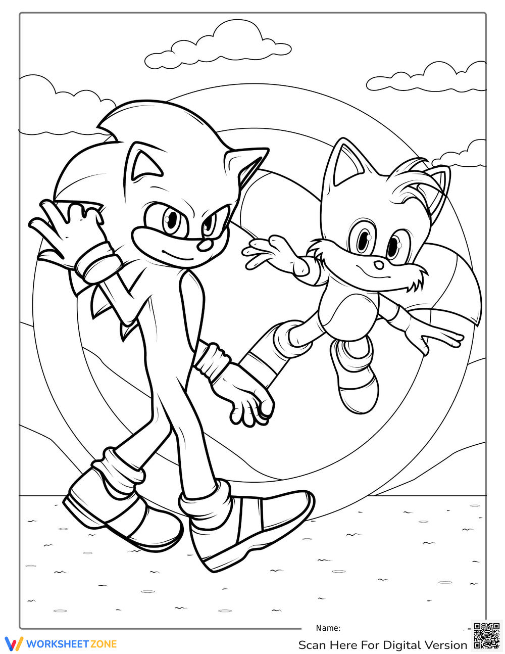 110+ Tails Coloring Pages for Sonic Fans 53