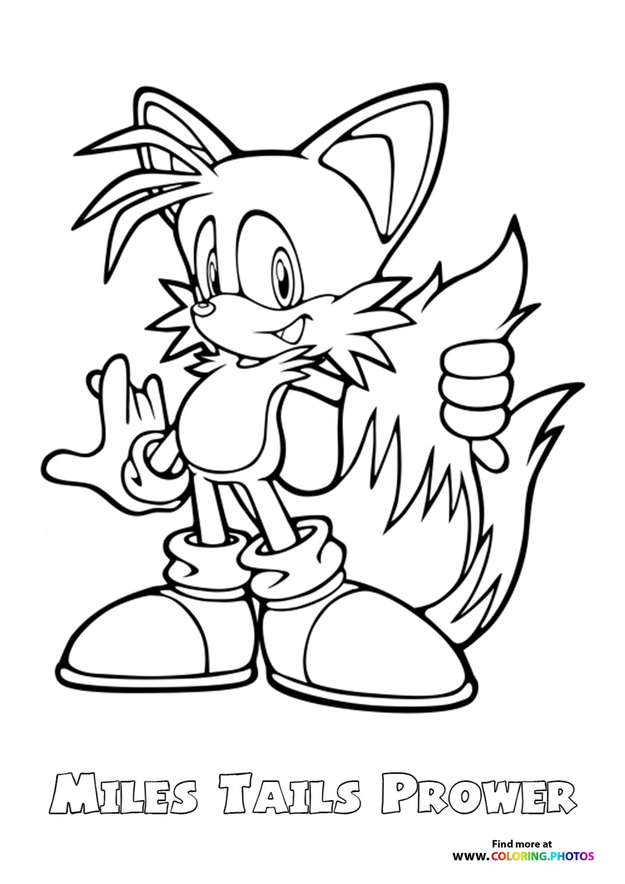 110+ Tails Coloring Pages for Sonic Fans 6