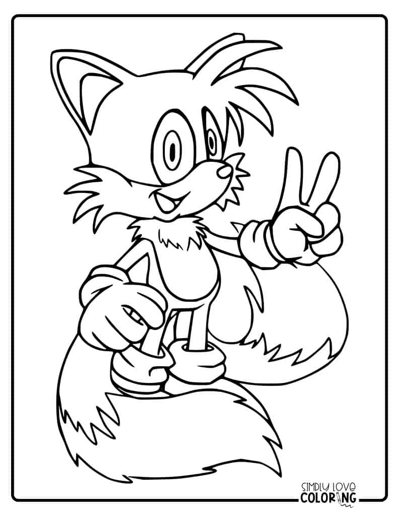 110+ Tails Coloring Pages for Sonic Fans 79