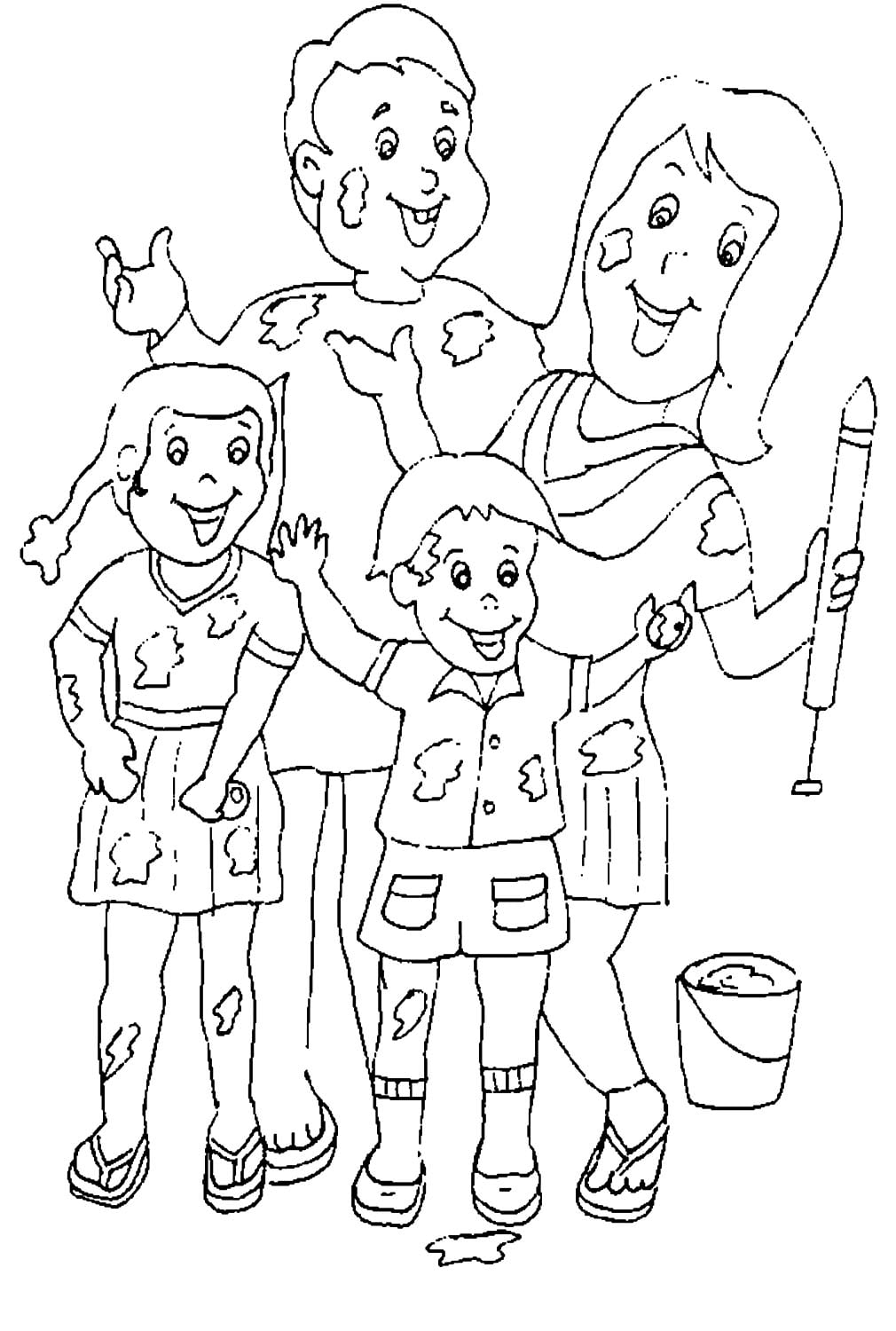 116 Holi Festival Coloring Pages Printable 33