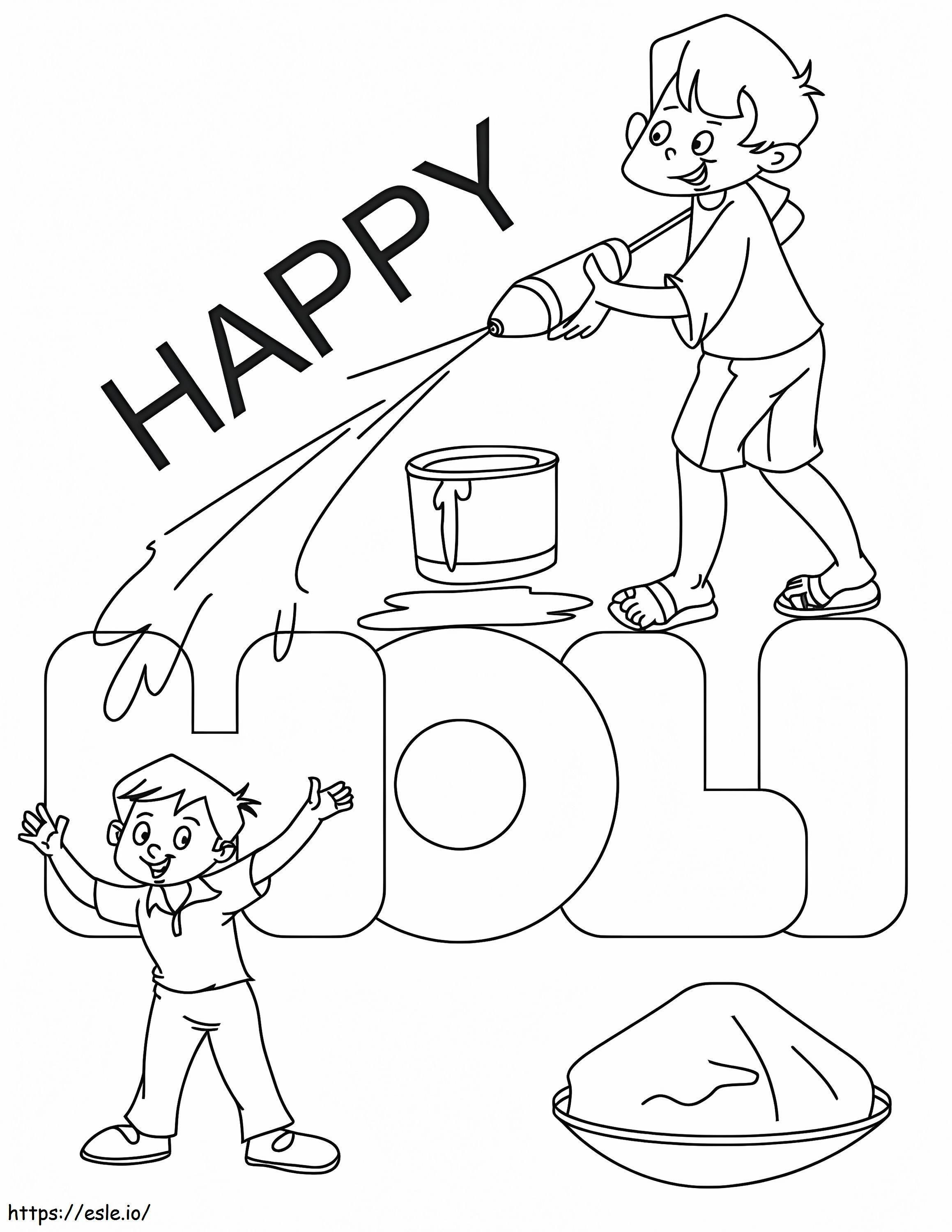 116 Holi Festival Coloring Pages Printable 48