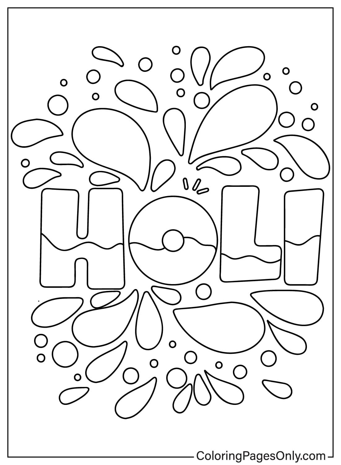 116 Holi Festival Coloring Pages Printable 73