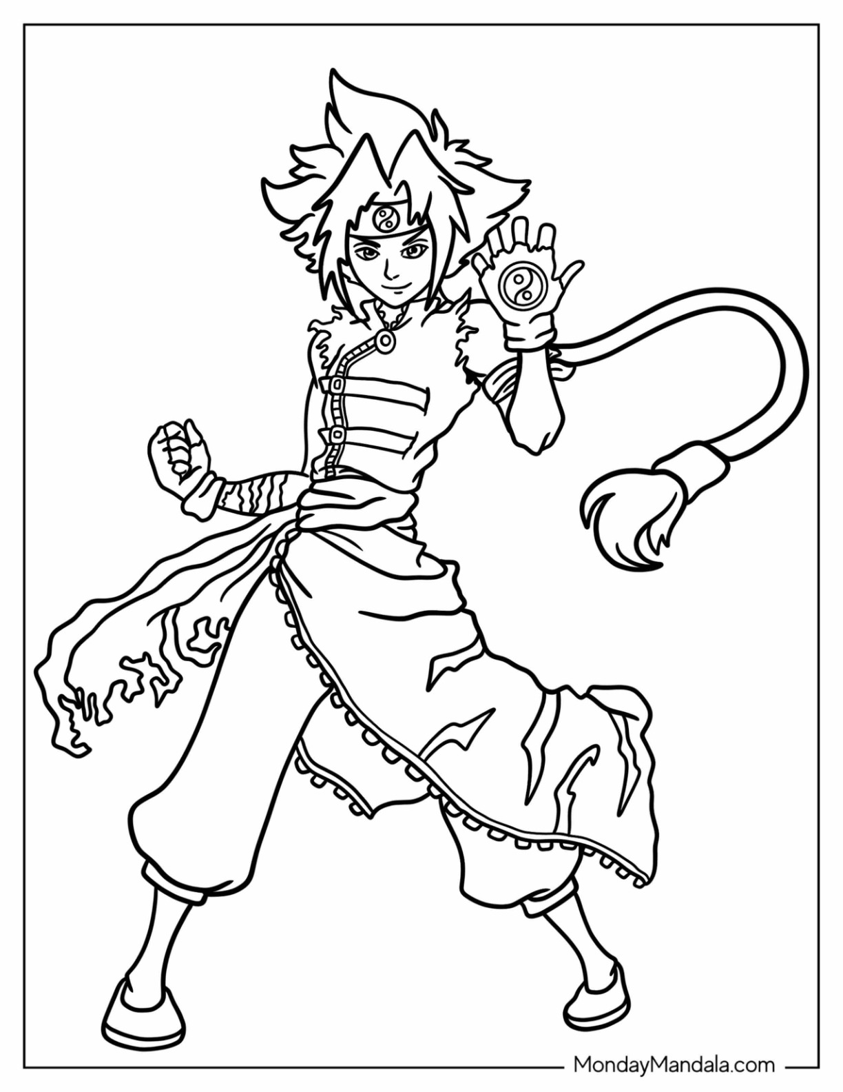 118+ Rengoku Demon Slayer Coloring Pages Printable 116