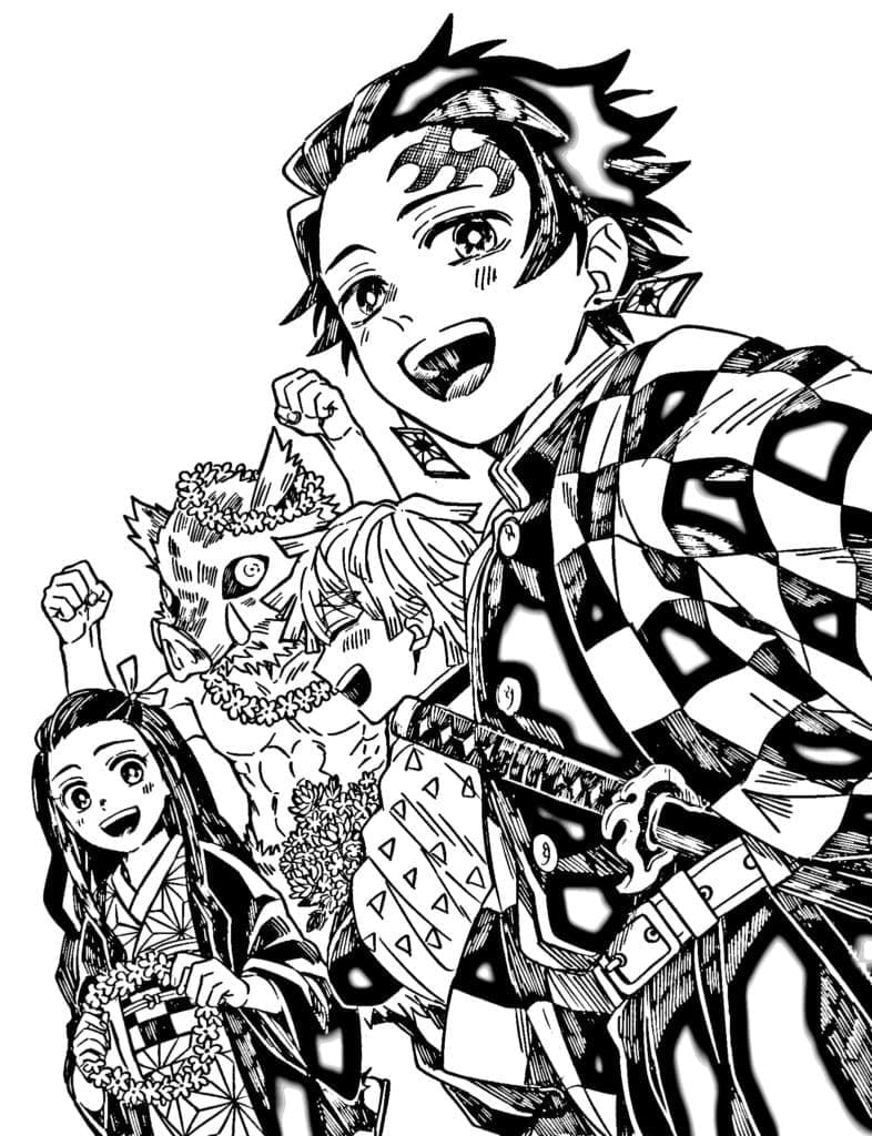 118+ Rengoku Demon Slayer Coloring Pages Printable 18