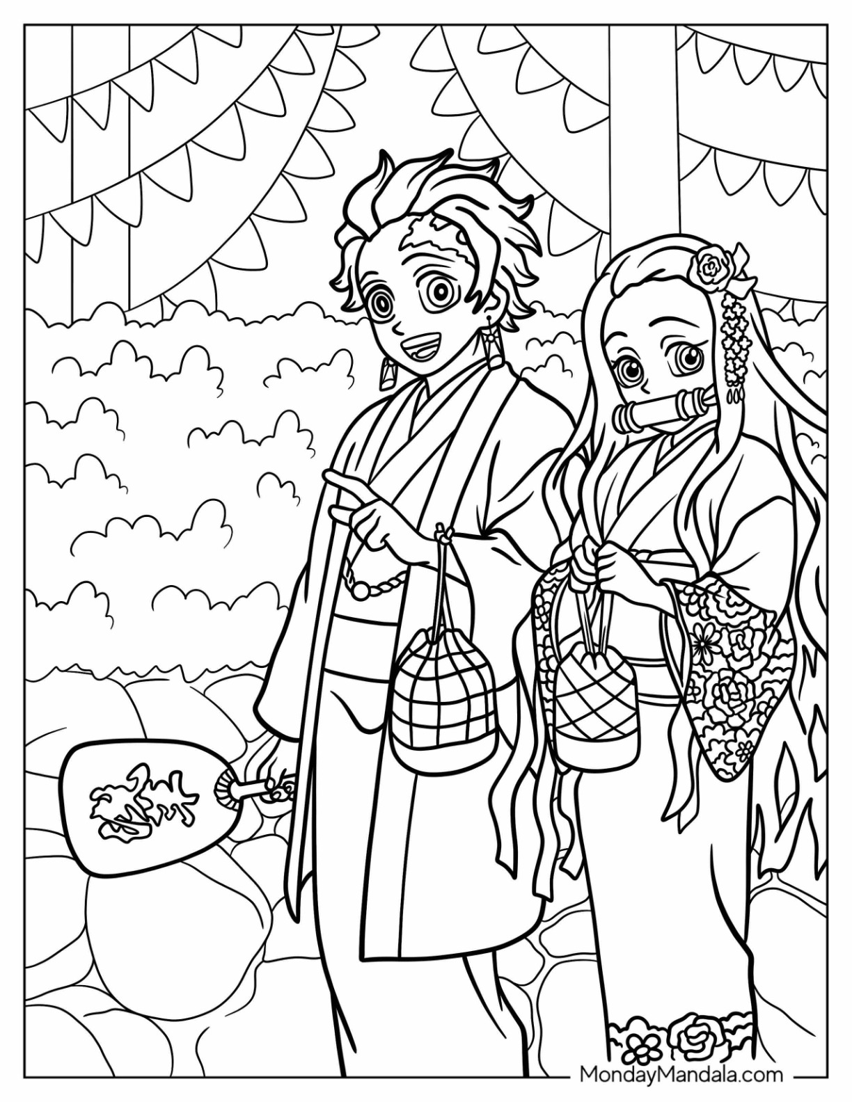 118+ Rengoku Demon Slayer Coloring Pages Printable 33