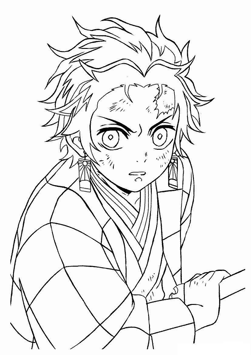 118+ Rengoku Demon Slayer Coloring Pages Printable 88