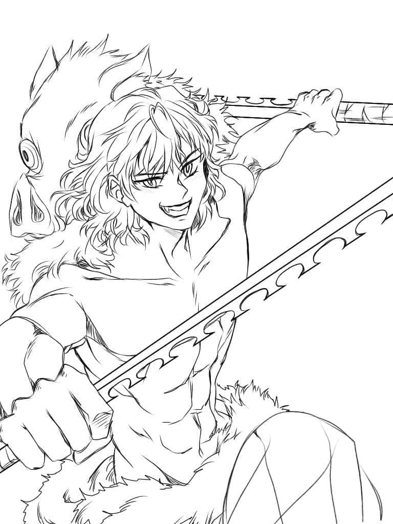 118+ Rengoku Demon Slayer Coloring Pages Printable 96