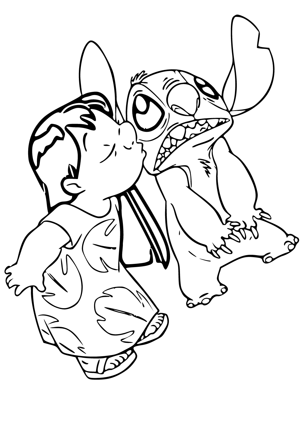 125+ Coloring Page Lilo and Stitch Printable 107