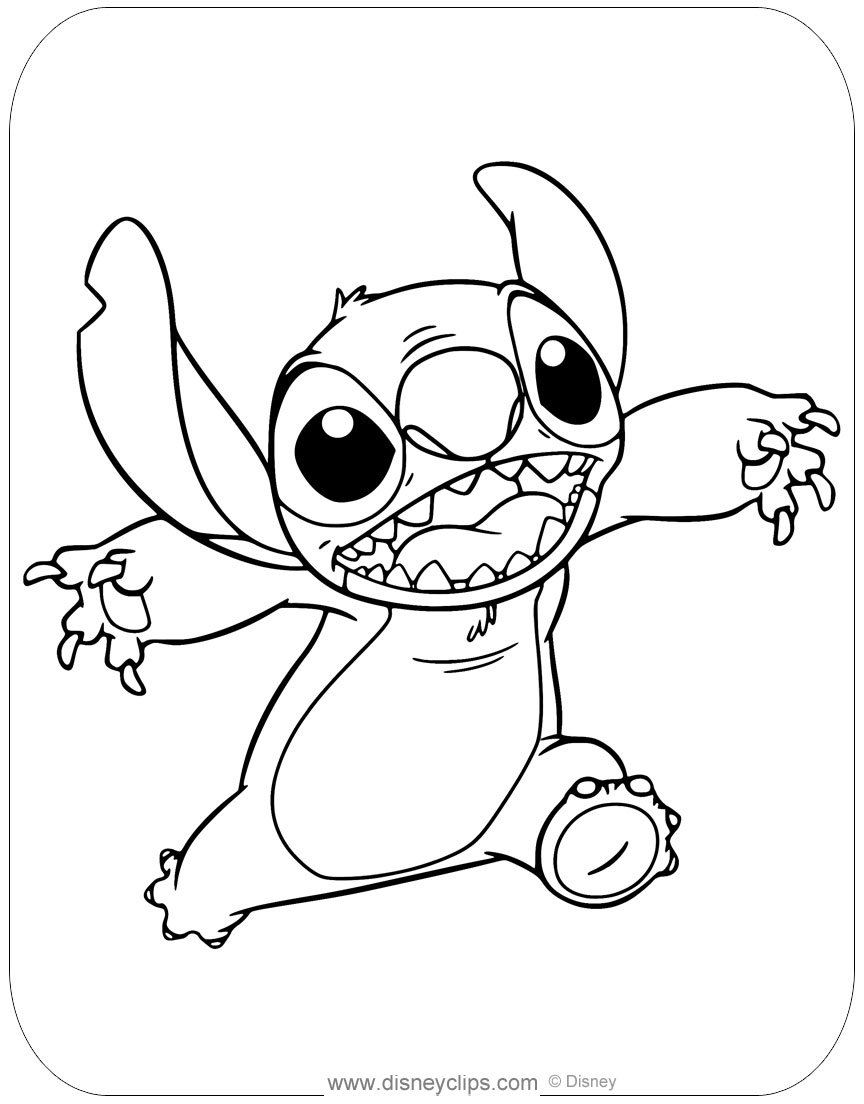 125+ Coloring Page Lilo and Stitch Printable 11