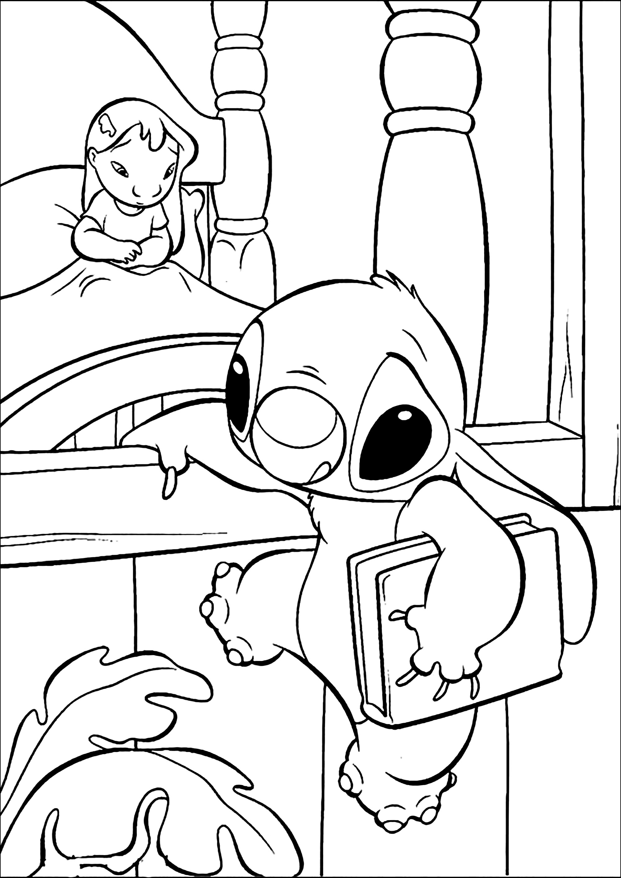 125+ Coloring Page Lilo and Stitch Printable 119