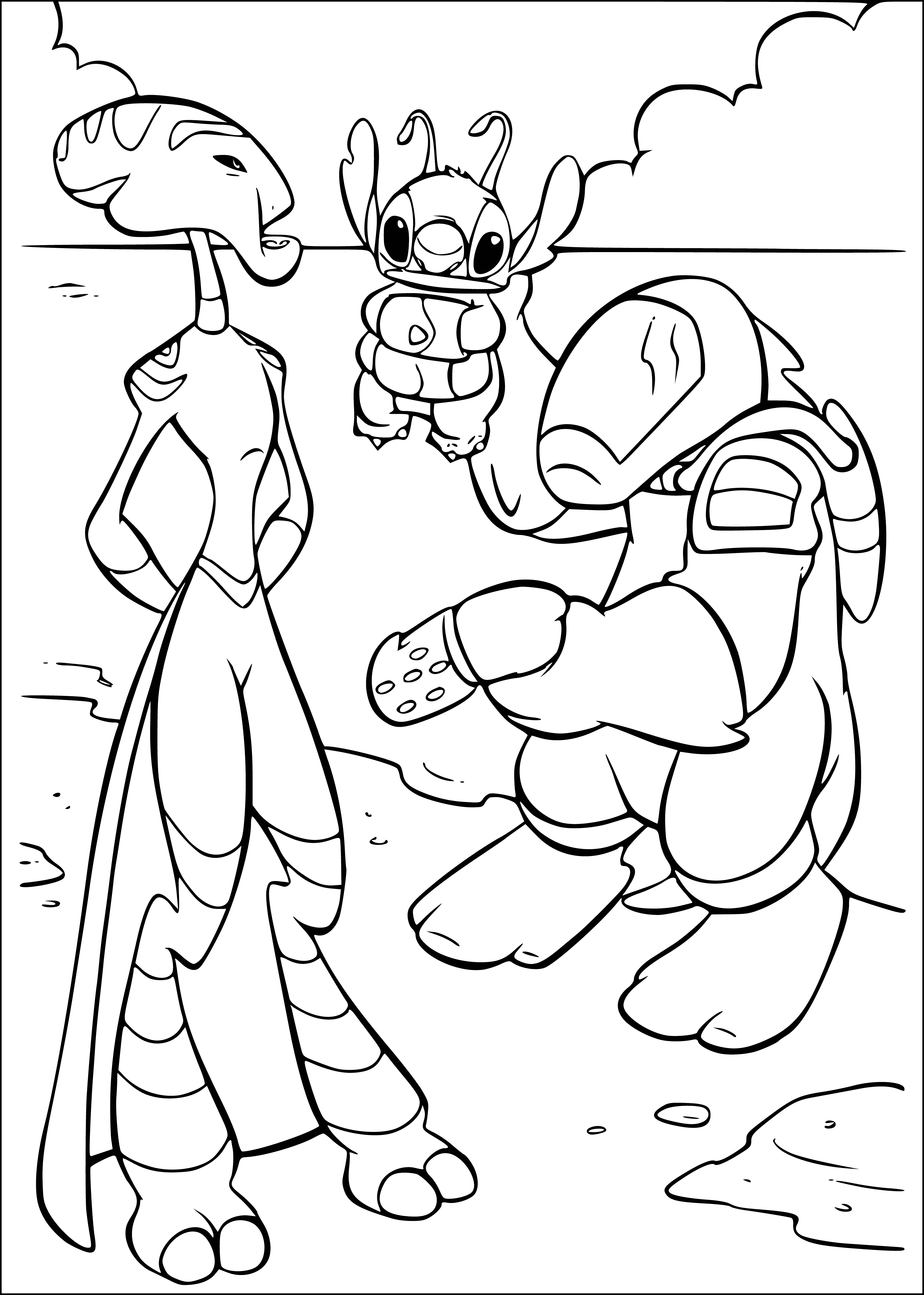 125+ Coloring Page Lilo and Stitch Printable 120