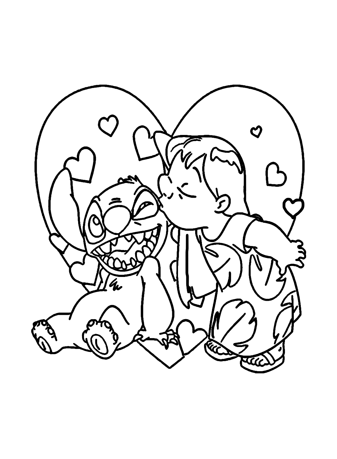 125+ Coloring Page Lilo and Stitch Printable 18