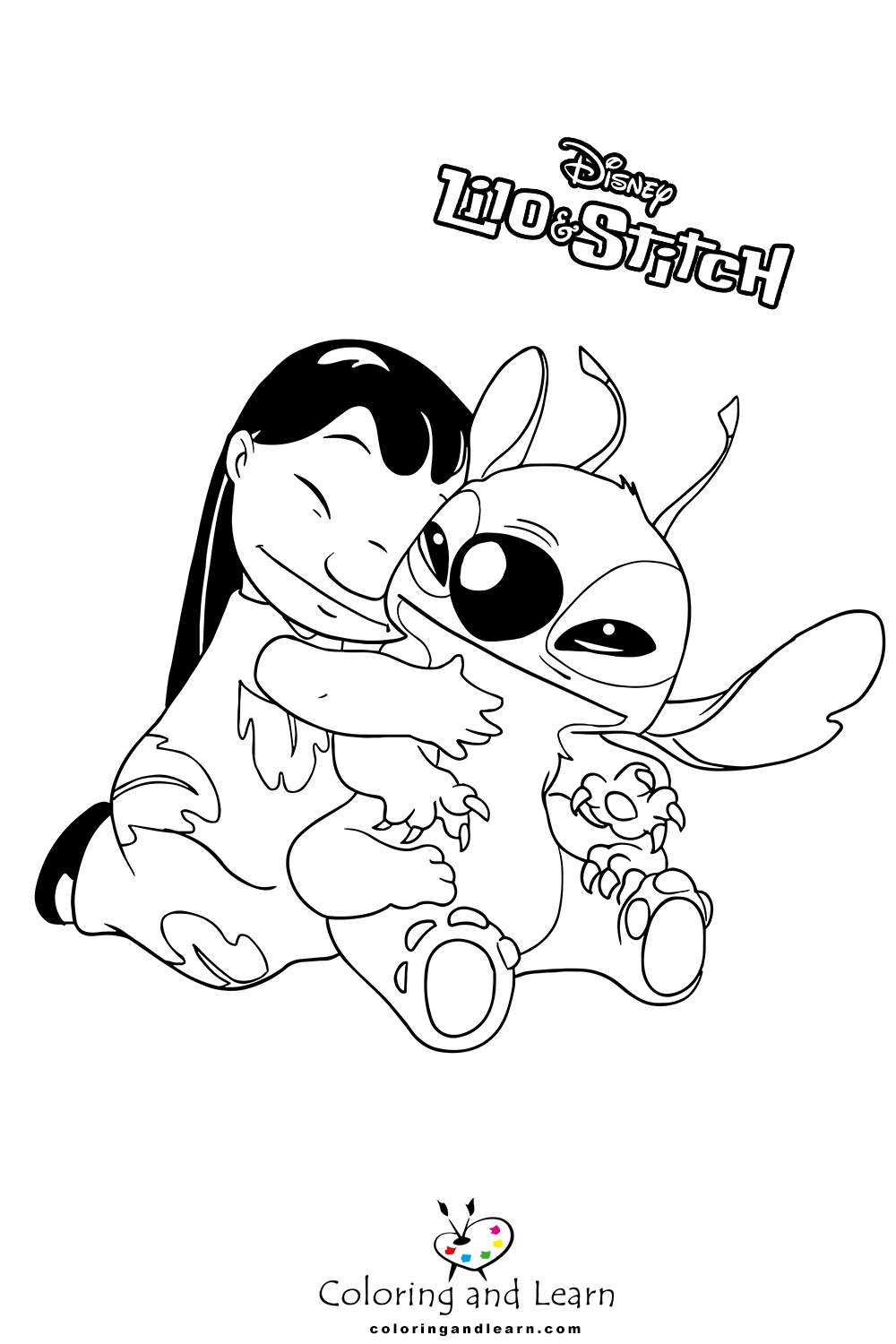 125+ Coloring Page Lilo and Stitch Printable 31