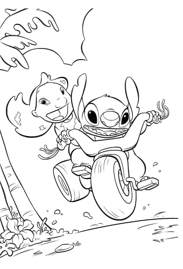 125+ Coloring Page Lilo and Stitch Printable 38