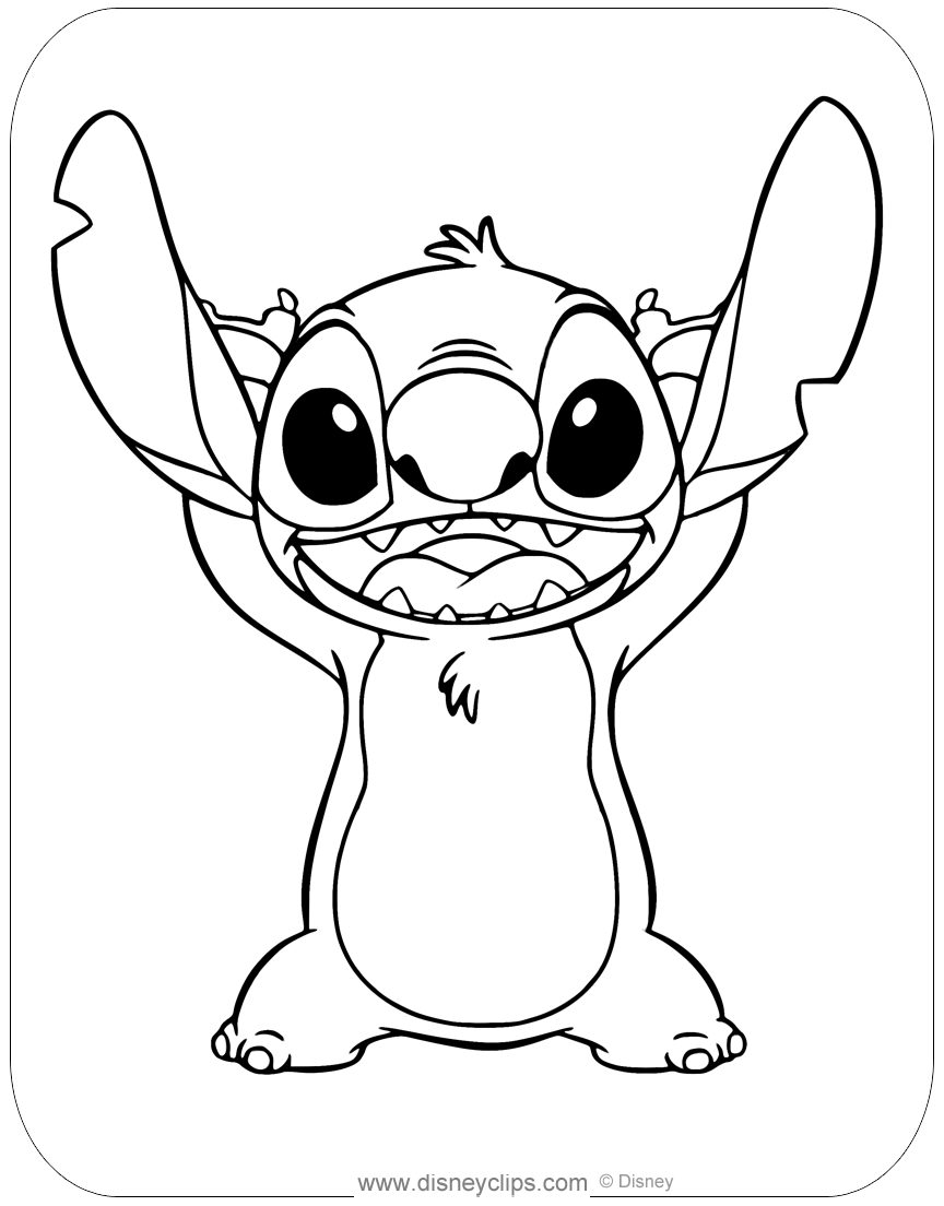 125+ Coloring Page Lilo and Stitch Printable 5