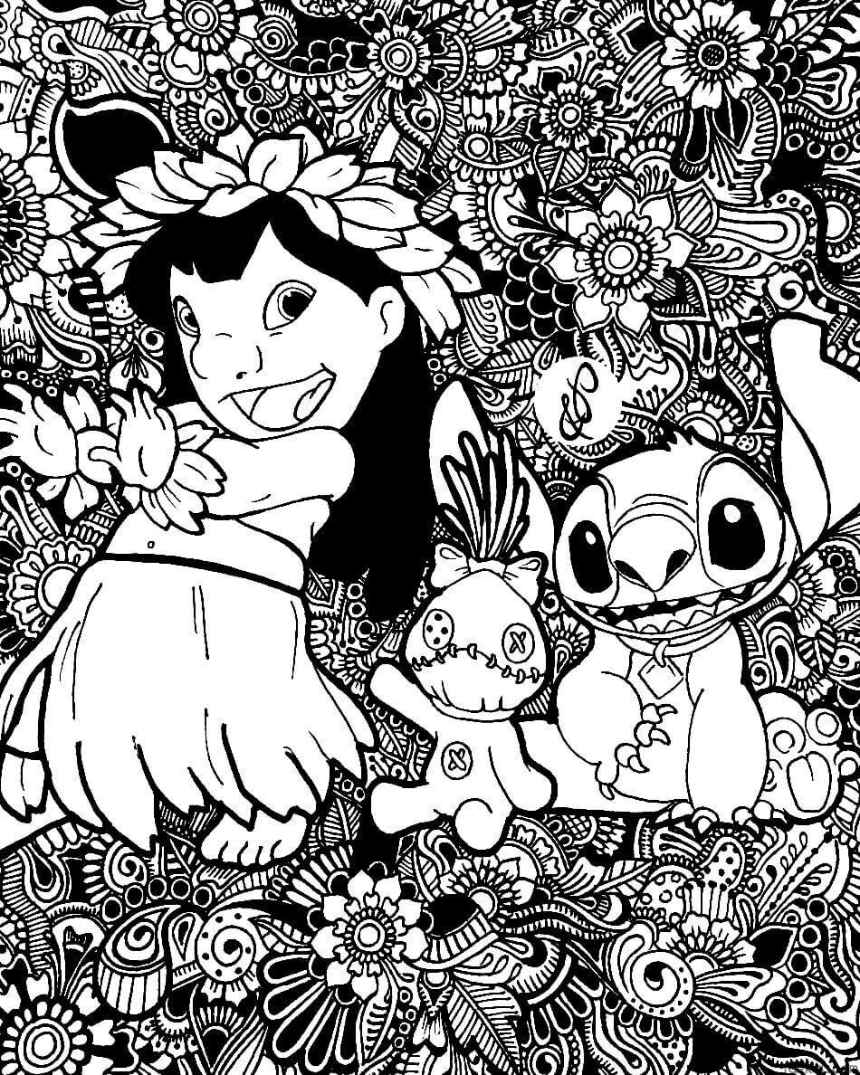 125+ Coloring Page Lilo and Stitch Printable 58