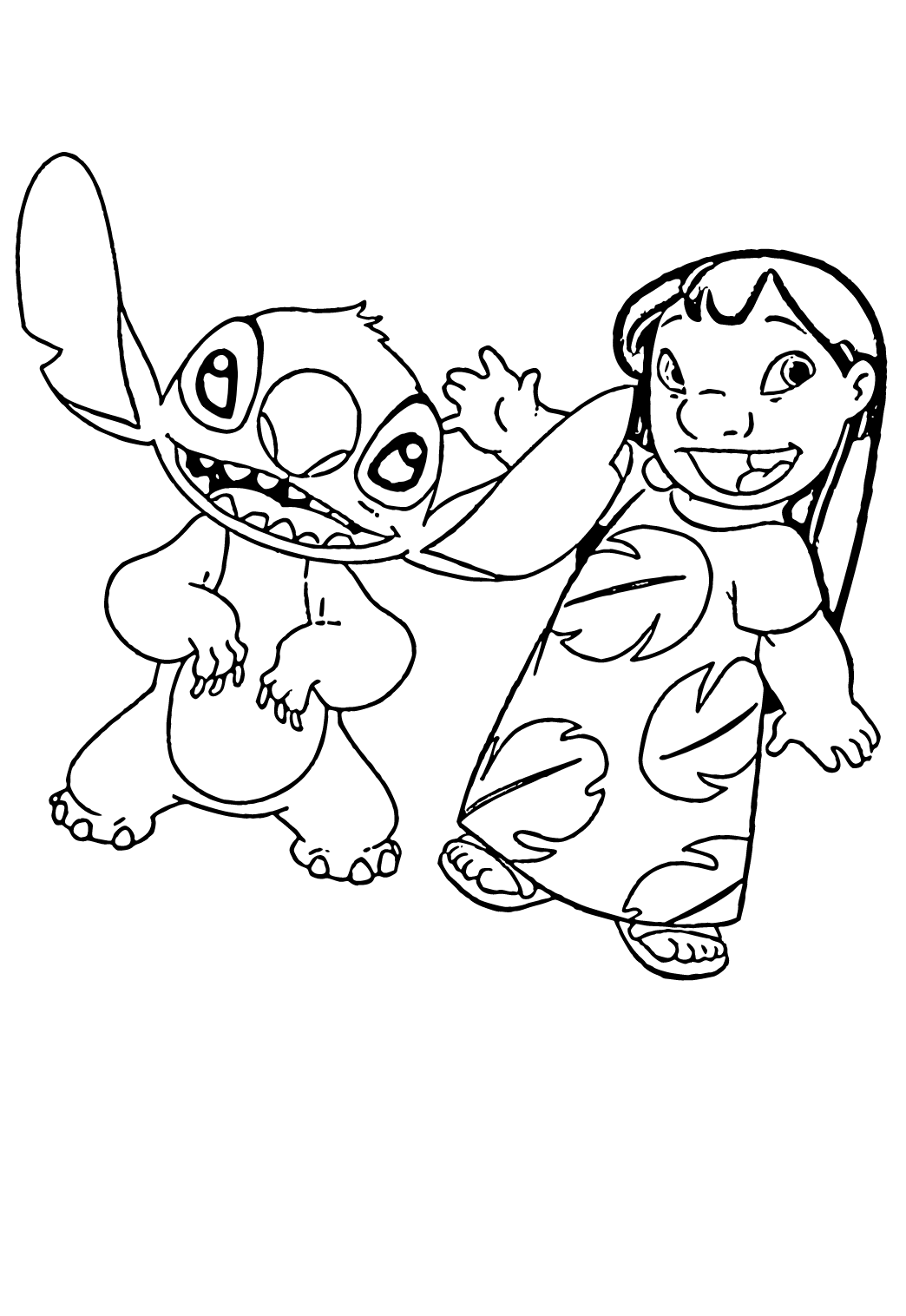 125+ Coloring Page Lilo and Stitch Printable 61