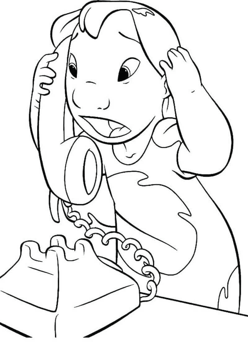 125+ Coloring Page Lilo and Stitch Printable 64