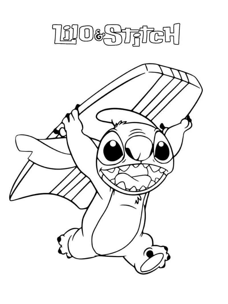 125+ Coloring Page Lilo and Stitch Printable 65