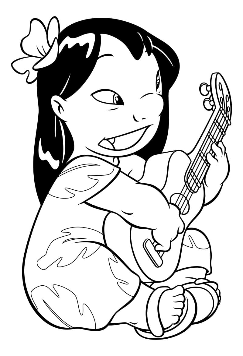 125+ Coloring Page Lilo and Stitch Printable 76