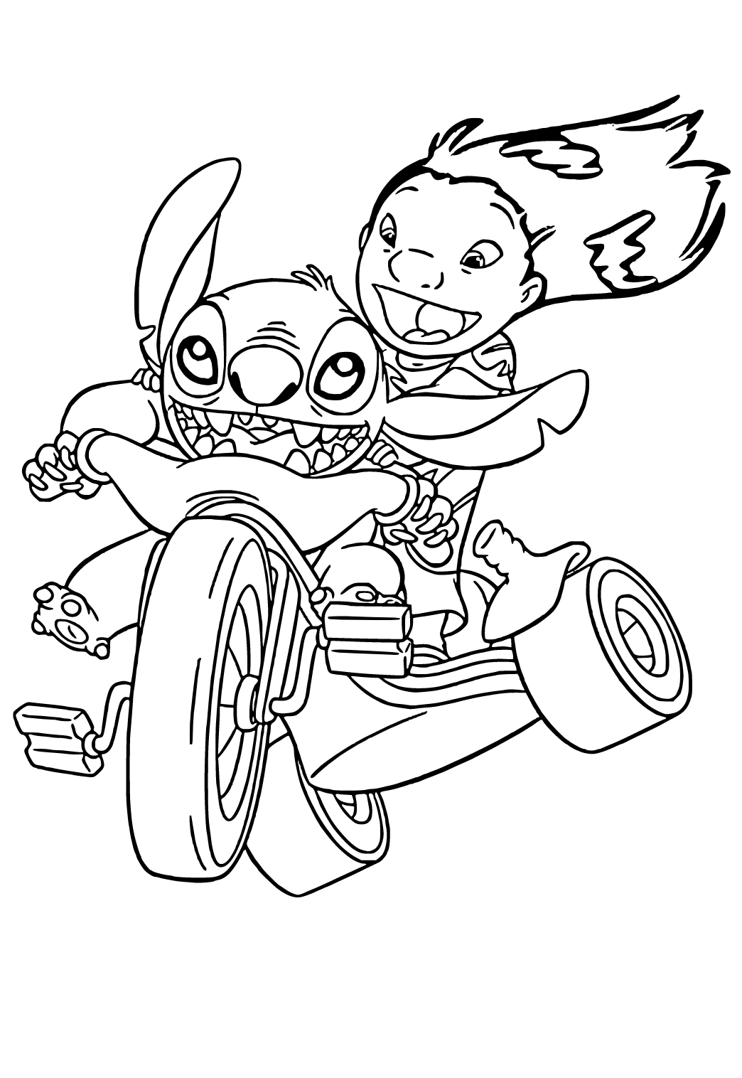 125+ Coloring Page Lilo and Stitch Printable 77