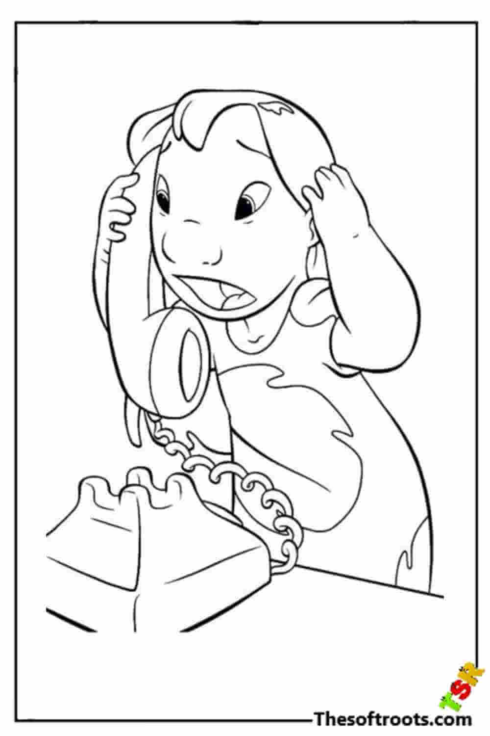 125+ Coloring Page Lilo and Stitch Printable 84