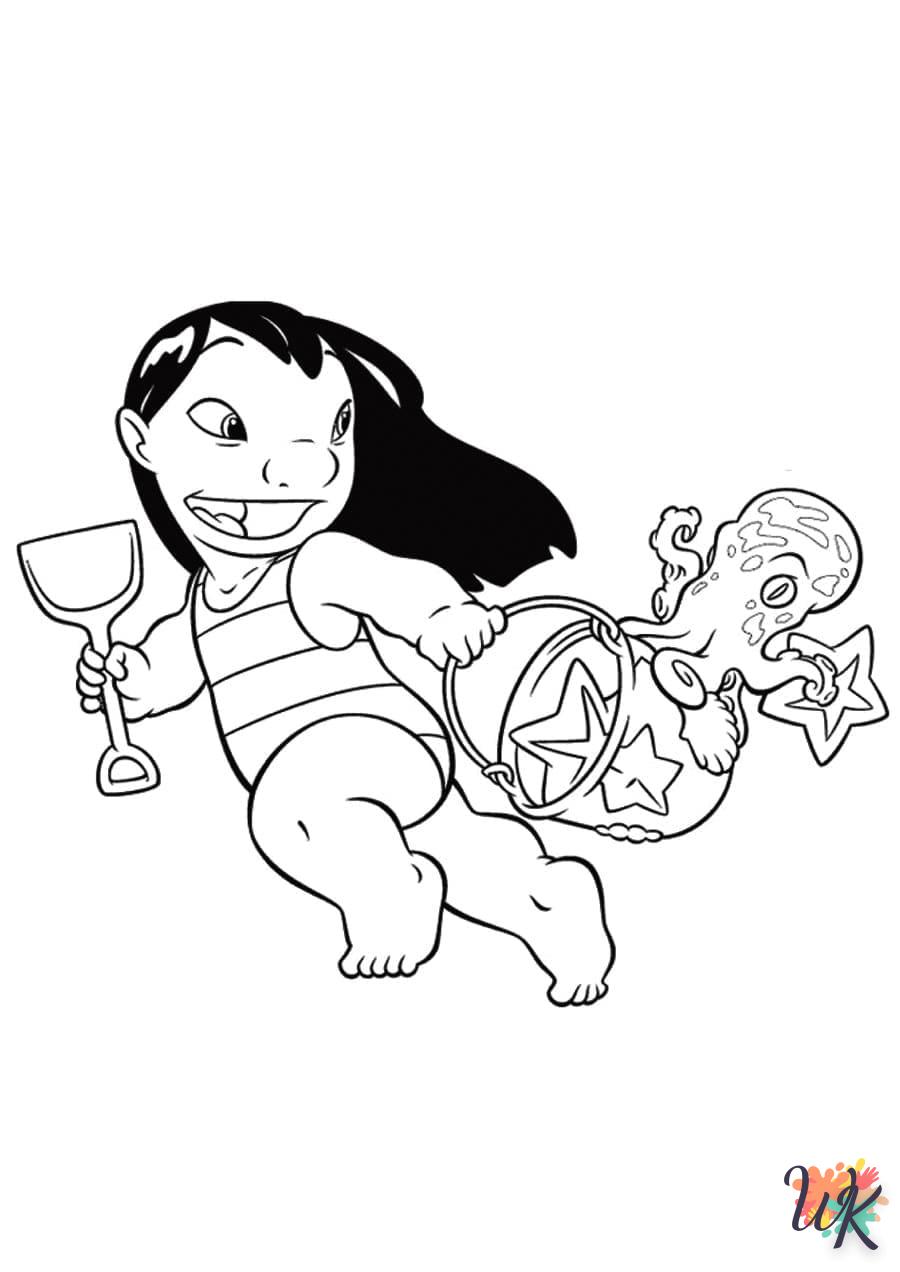 125+ Coloring Page Lilo and Stitch Printable 87