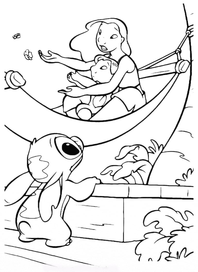 125+ Coloring Page Lilo and Stitch Printable 98