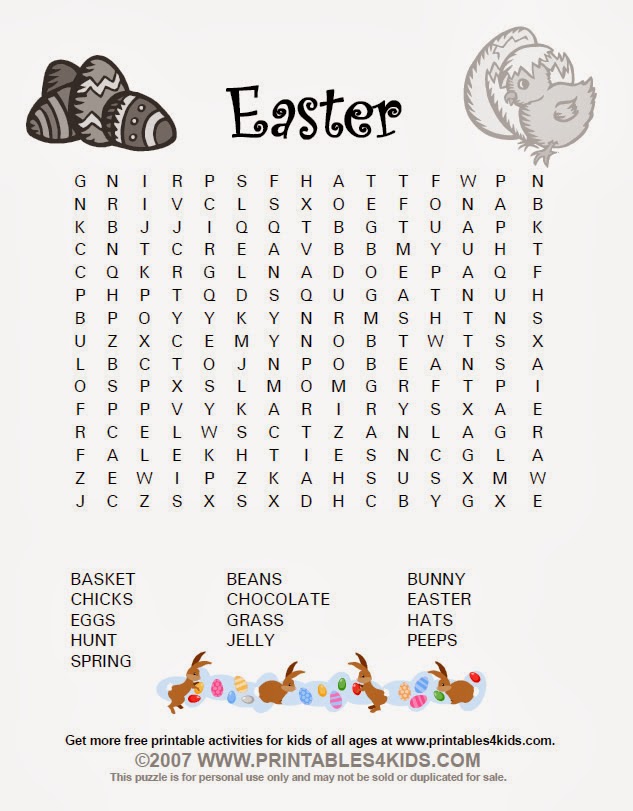 126 Easter Word Search Puzzles Printable 102