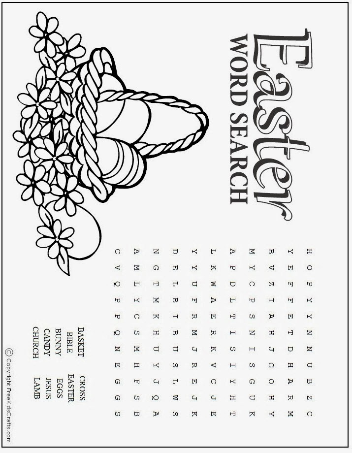 126 Easter Word Search Puzzles Printable 103