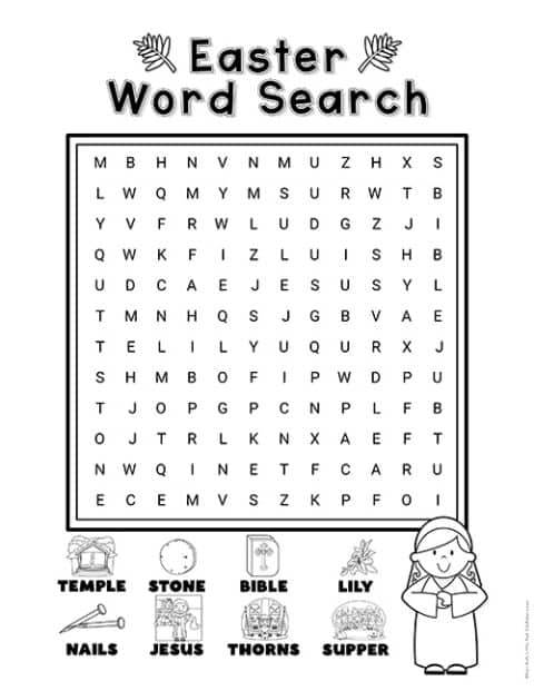 126 Easter Word Search Puzzles Printable 17