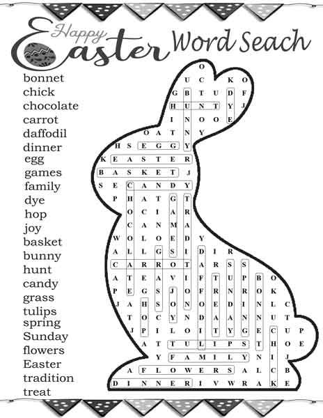 126 Easter Word Search Puzzles Printable 33