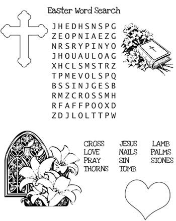 126 Easter Word Search Puzzles Printable 36