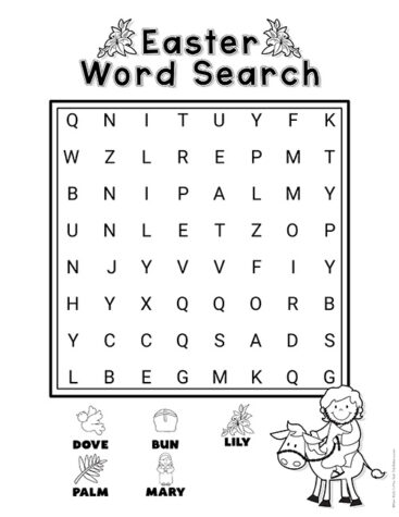 126 Easter Word Search Puzzles Printable 4