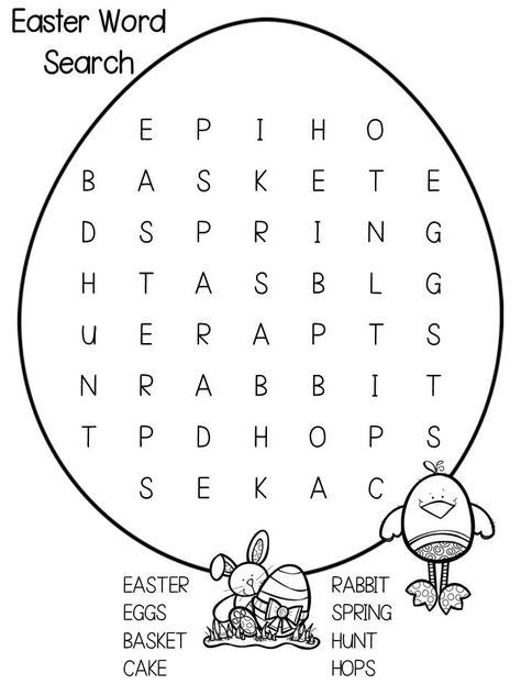 126 Easter Word Search Puzzles Printable 43