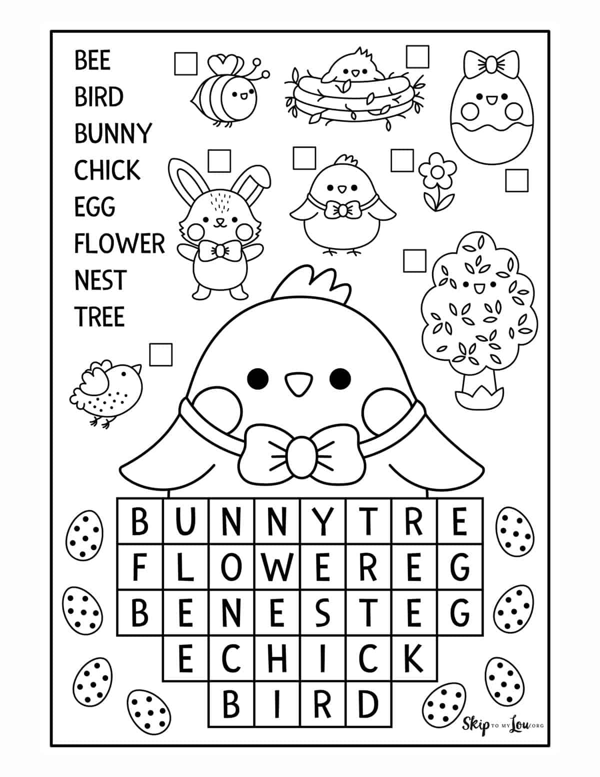 126 Easter Word Search Puzzles Printable 48