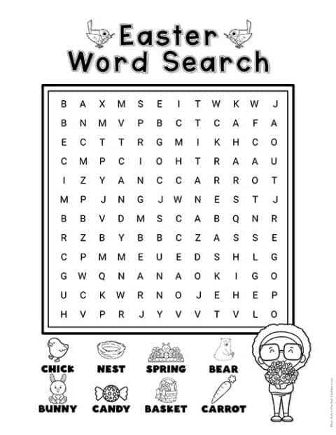 126 Easter Word Search Puzzles Printable 75